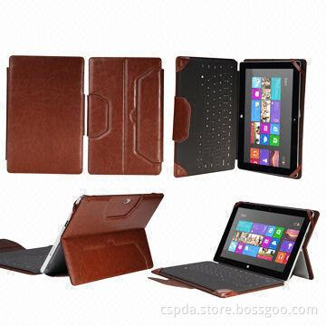 PU Leather Cases for Microsoft Surface RT II with Magnetic Band Closure